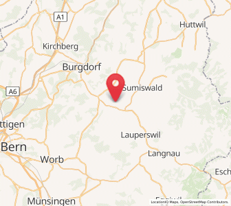 Map of Lützelflüh-Goldbach, Bern
