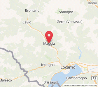 Map of Maggia TI, Ticino