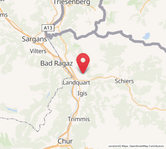 Map of Malans GR, Grisons