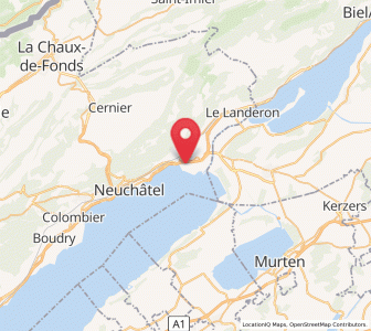 Map of Marin-Epagnier, Neuchâtel