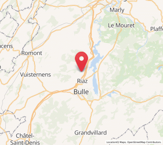 Map of Marsens, Fribourg