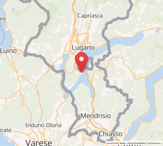 Map of Melide TI, Ticino