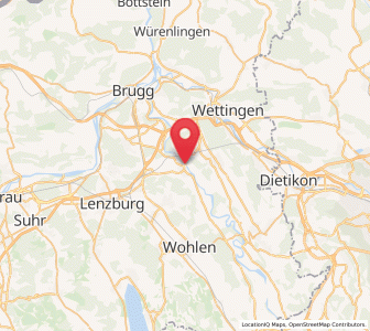 Map of Mellingen AG, Aargau