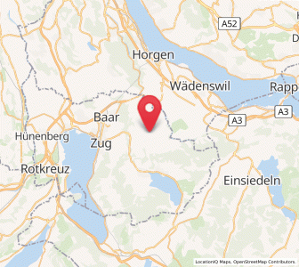 Map of Menzingen ZG, Zug