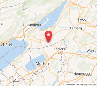 Map of Müntschemier, Bern