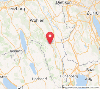 Map of Muri AG, Aargau