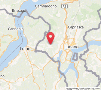 Map of Novaggio, Ticino