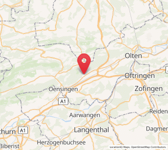 Map of Oberbuchsiten, Solothurn