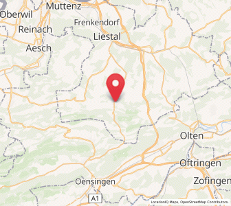 Map of Oberdorf BL, Basel-Landschaft