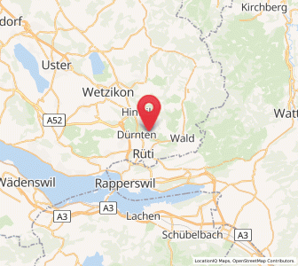 Map of Ober-Dürnten, Zurich