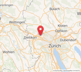 Karte von Oberengstringen / Sonnenberg, Zürich