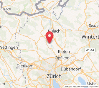 Karte von Oberglatt / Oberglatt (Dorfkern), Zürich