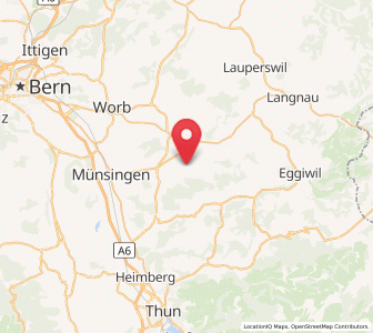 Map of Oberhünigen, Bern