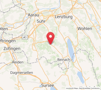 Map of Oberkulm, Aargau