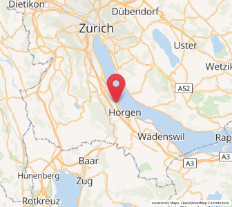 Map of Oberrieden / Mitte, Zurich
