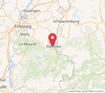 Map of Oberschrot, Fribourg