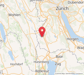 Karte von Obfelden / Toussen, Zürich
