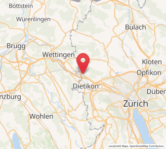 Map of Oetwil an der Limmat, Zurich