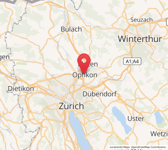 Map of Opfikon, Zurich