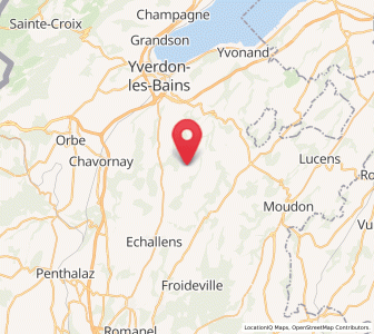 Map of Pailly VD, Vaud