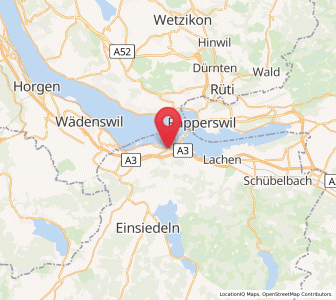 Map of Pfäffikon SZ, Schwyz
