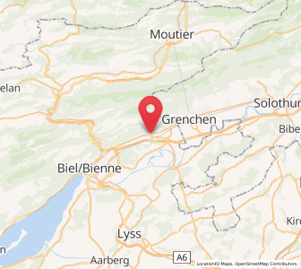 Map of Pieterlen, Bern