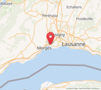 Map of Préverenges, Vaud
