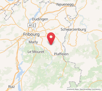 Map of Rechthalten, Fribourg