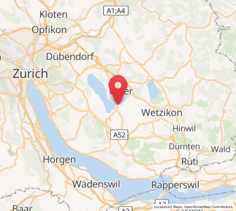 Map of Riedikon, Zurich