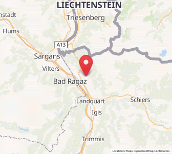 Map of Röfels, Grisons