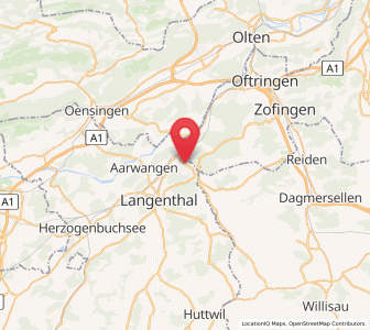 Map of Roggwil BE, Bern
