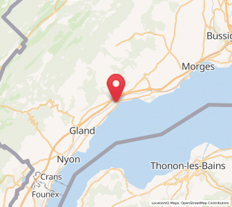 Map of Rolle VD, Vaud