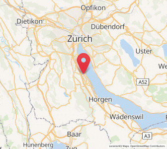 Map of Rüschlikon, Zurich