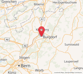 Map of Rüti bei Lyssach, Bern