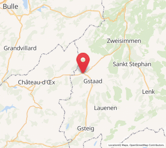 Map of Saanen, Bern