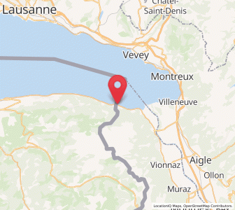 Map of Saint-Gingolph VS, Valais