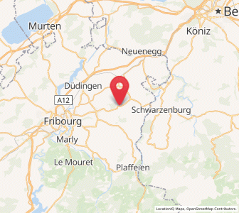 Map of St. Antoni FR, Fribourg