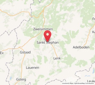 Map of St. Stephan, Bern