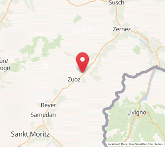 Map of S-chanf, Grisons