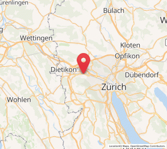 Karte von Schlieren / Boden, Zürich