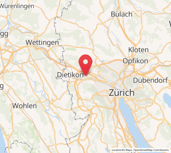Map of Schlieren / Engstringerquartier, Zurich