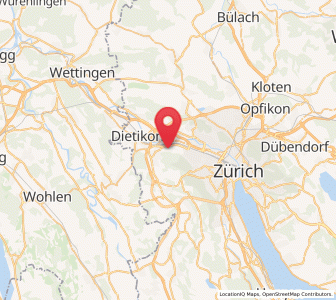 Karte von Schlieren / Kamp, Zürich