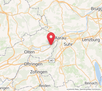 Map of Schönenwerd, Solothurn