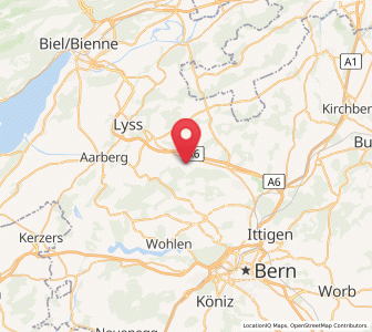 Map of Schüpfen, Bern