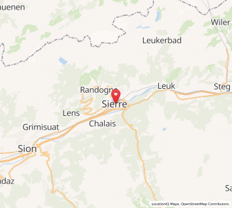 Map of Siders, Valais