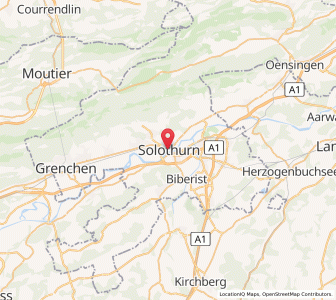 Map of Solothurn, Solothurn