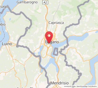 Map of Sorengo, Ticino