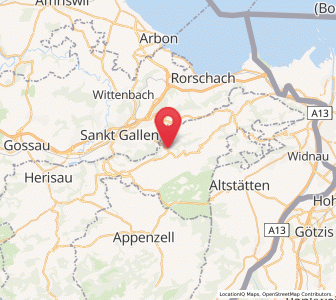 Map of Speicher AR, Appenzell Ausserrhoden
