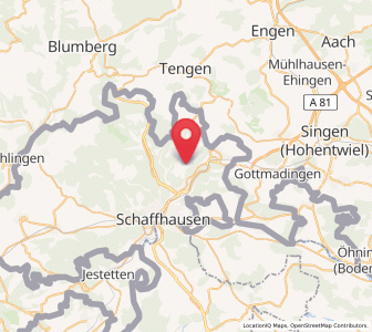 Map of Stetten SH, Schaffhausen