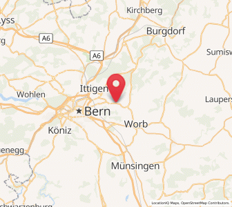 Map of Stettlen, Bern